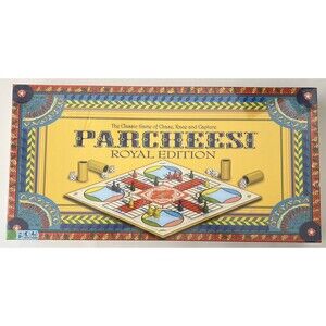 Parcheesi [Board Game] Royal Edition - Classic Game of Chase, Race and Capture